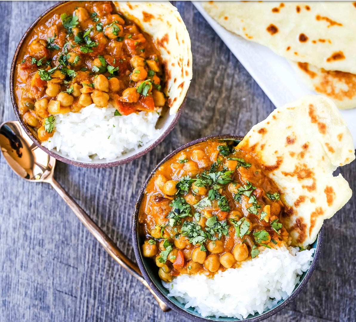 SOUTH INDIAN CHICKPEA, SWEET POTATO AND COCONUT CURRY