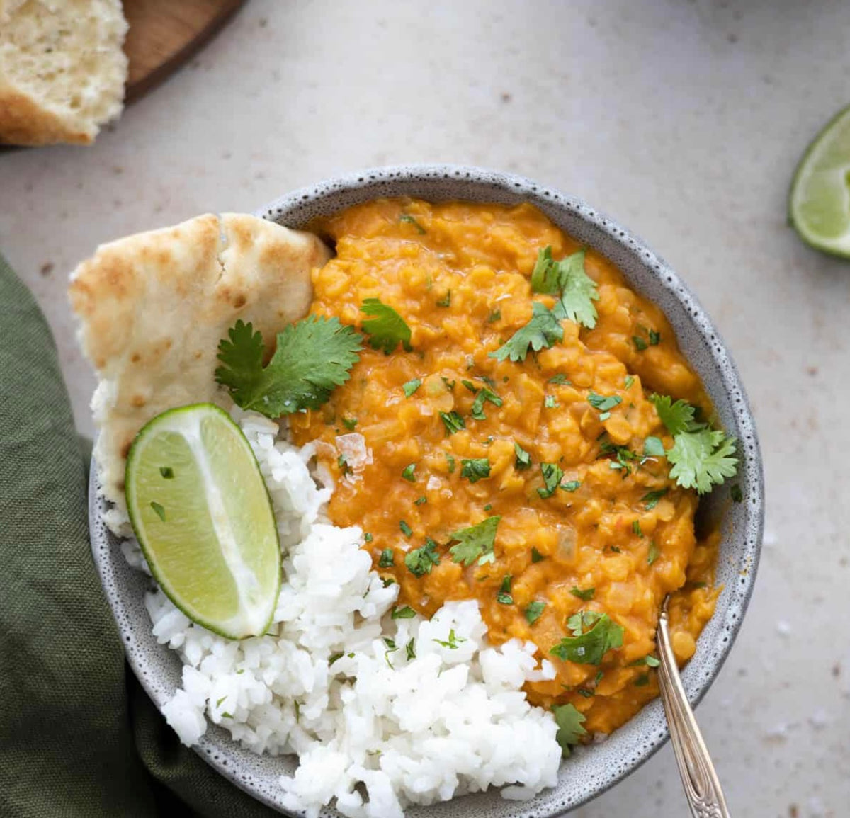 RED LENTIL AND COCONUT DAL