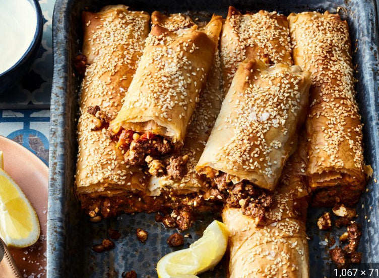 MIDDLE EASTERN BEEF AND FETA FILO PIE