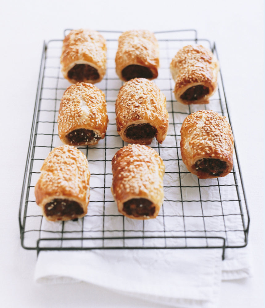 HOMEMADE PORK AND  FENNEL SAUSAGE ROLLS