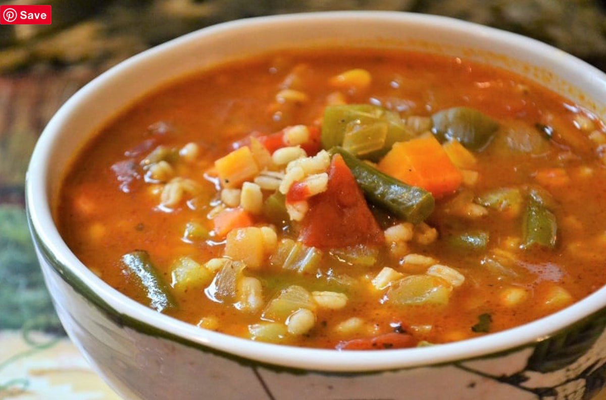 PEARL BARLEY AND VEGETABLE SOUP