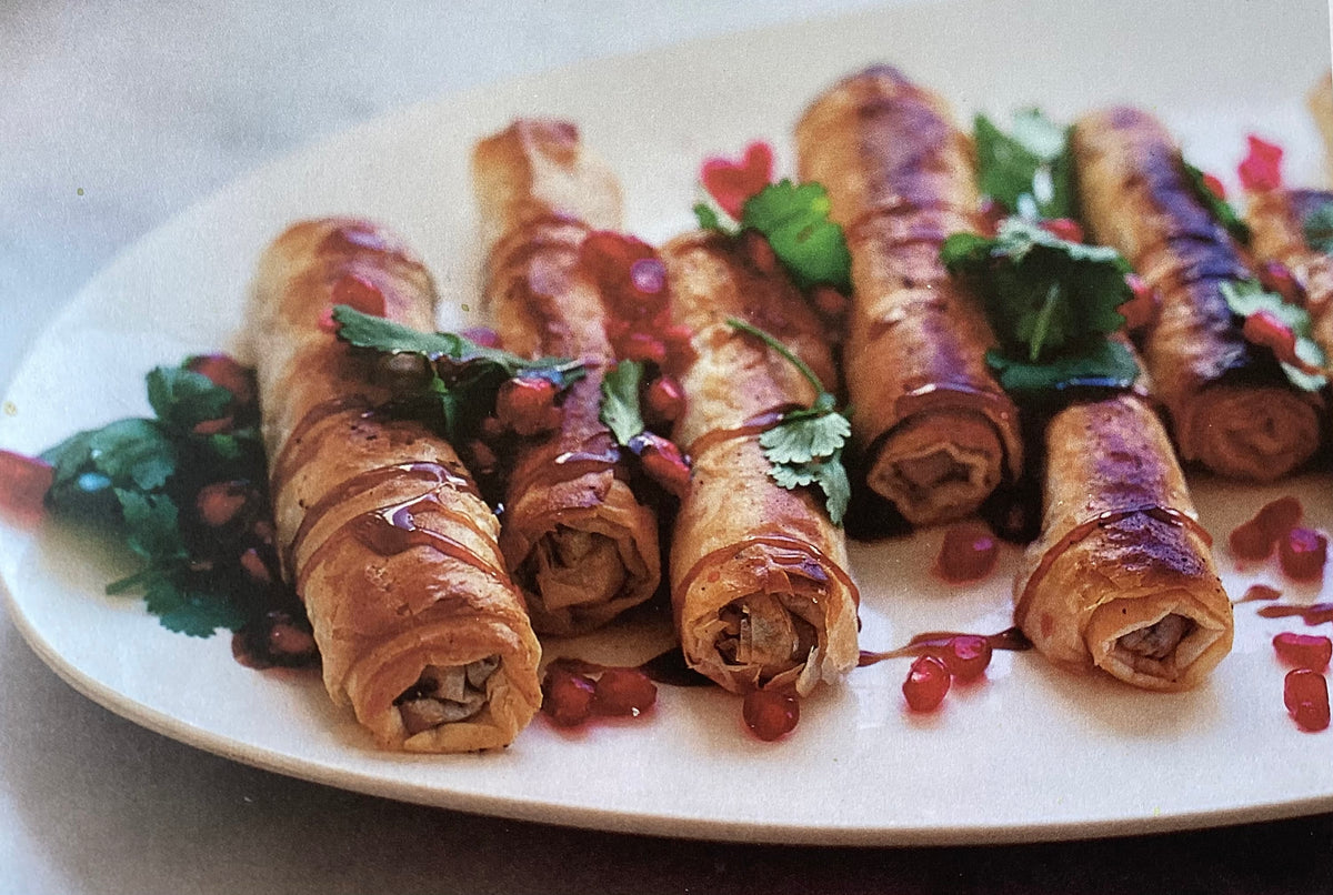 SPICED LAMB AND PINENUT CIGARS