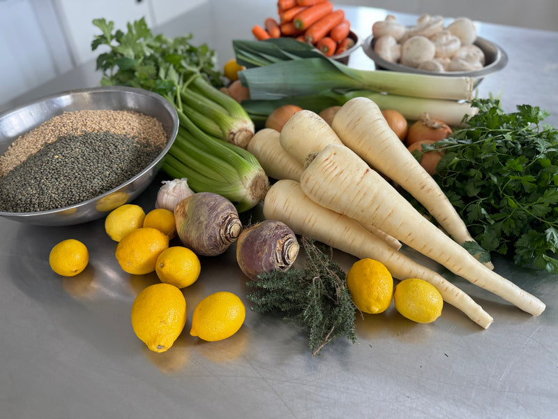 PEARL BARLEY AND VEGETABLE SOUP
