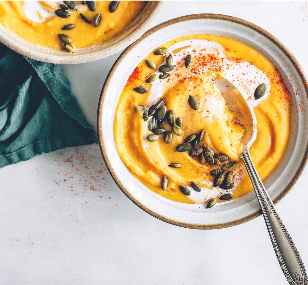COSY SWEET POTATO AND RED LENTIL SOUP