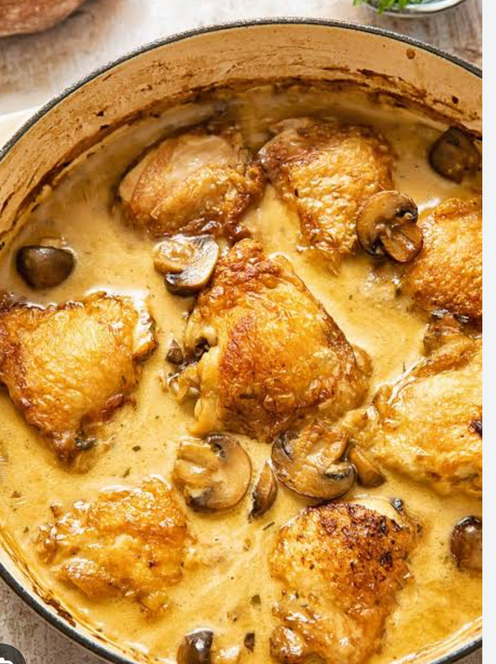 CHICKEN FRICASSÉE