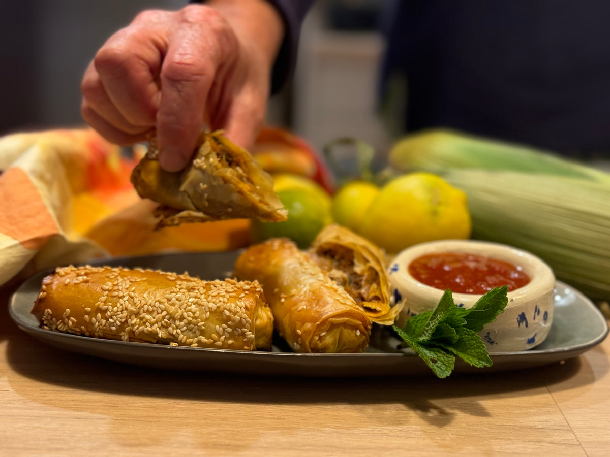 BEEF AND FETA FILO CIGARS